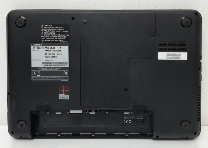 Toshiba Satellite Pro L830-172 - i3-2375m 1.5GHz - 2GB Ram - 13.3" - 500GB HDD - Windows 10 Home - Image 4