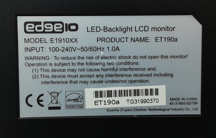 Edge10 E1910XX LED-Backlit VGA DVI 19" LCD Monitor - Image 3