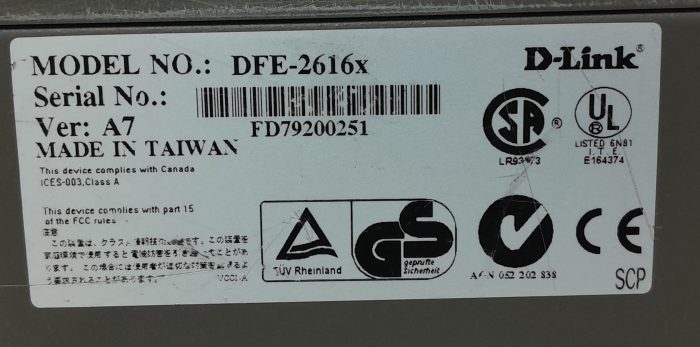 D-Link DFE-2616X 10BASE-T/100BASE-TX Dual Speed Hub - Image 3