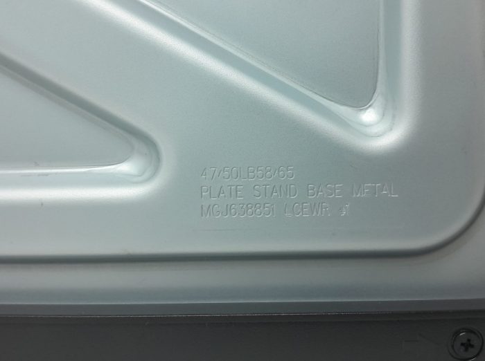 47/50LB58/65 Plate Stand Base (Metal) & Bracket Stand Body Top (Plastic) Monitor Stand - Image 3