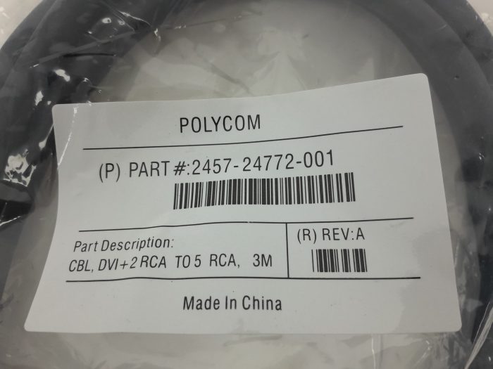 Polycom 2457-24772-001 CBL, DVI+2 RCA To 5 RCA, 3M Cable - Image 3