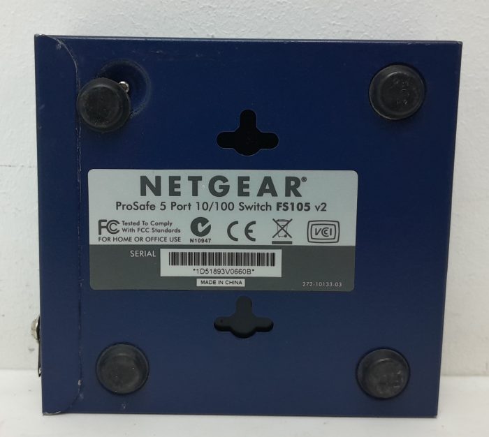Netgear FS105 V2 ProSafe 5 Port 10/100 Fast Ethernet Switch - Image 3