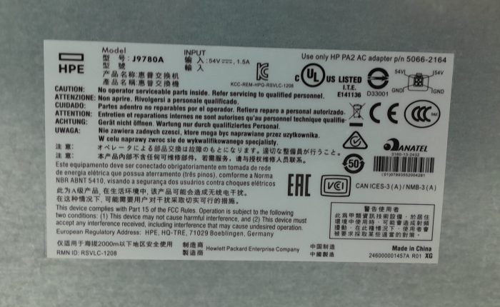 HP 2530-8 J9780A PoE + Ethernet Switch - Image 3