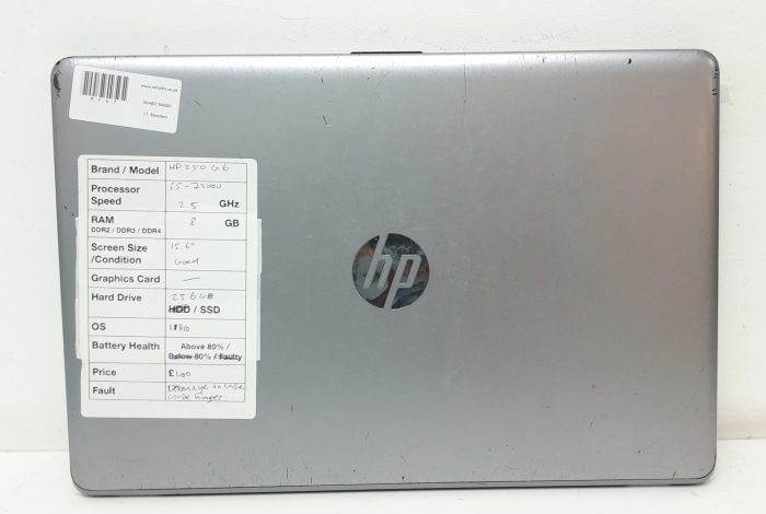 HP 250 G6 - i5-7200U 2.5GHz - 8GB RAM - 15.6" - 256GB SSD - Windows 11 Pro - Image 3