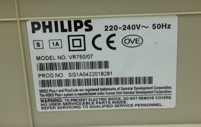 Philips VR750/07 Video Recorder - Image 3