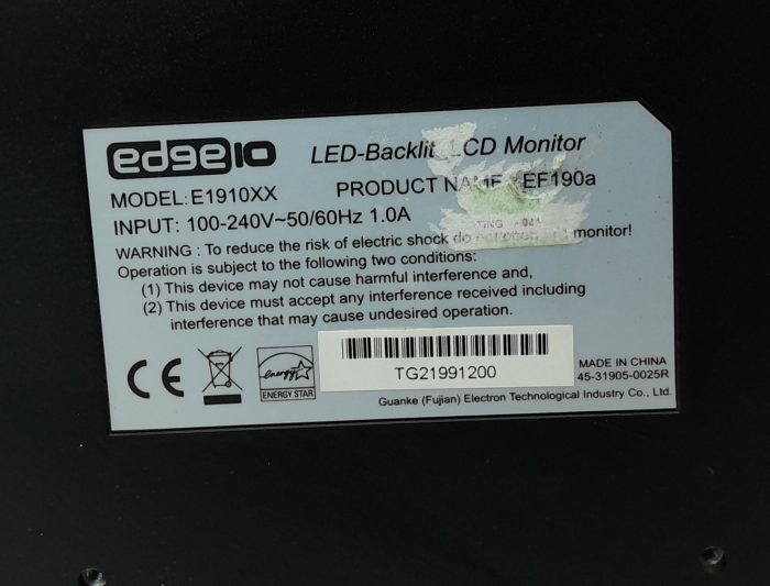 Edge10 E1910XX LED-Backlit VGA DVI 19" LCD Monitor - Image 3