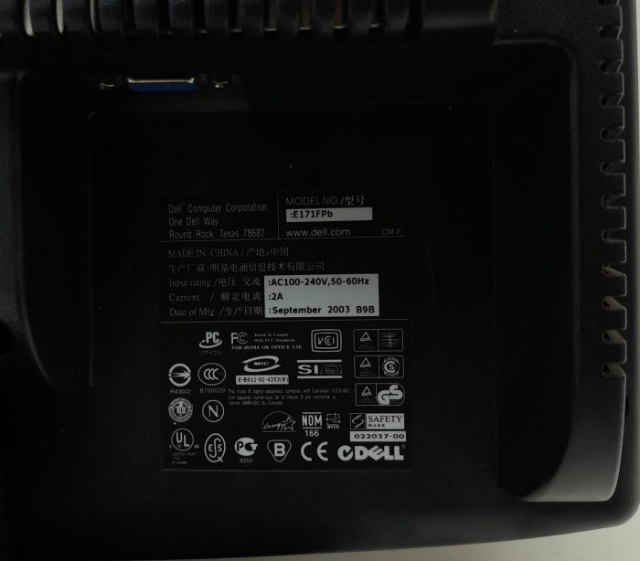 Dell E171FPb 17" VGA Monitor - Image 3