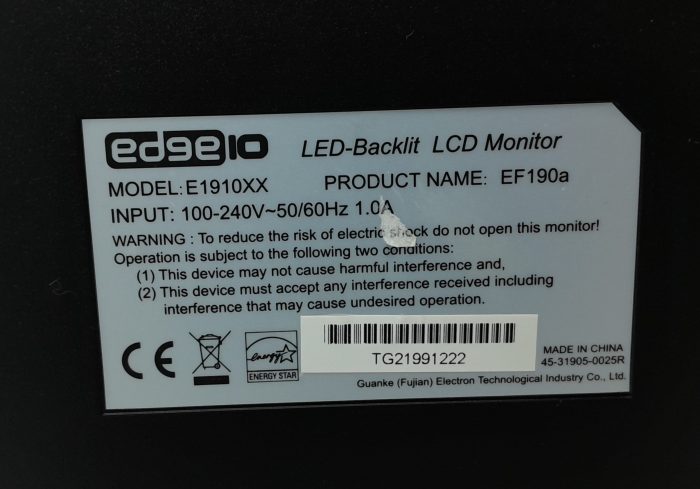 Edge10 E1910XX LED-Backlit VGA DVI 19" LCD Monitor - Image 3