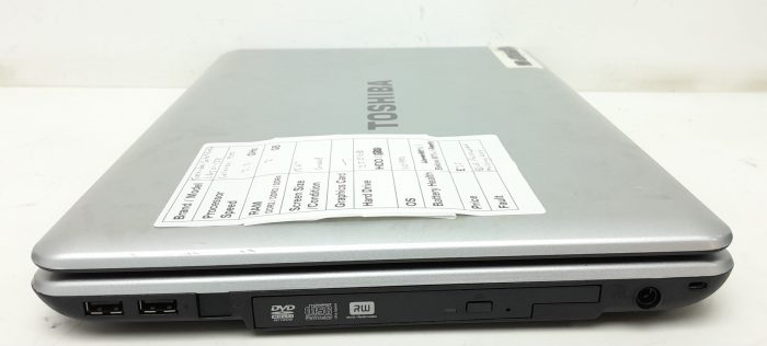 Toshiba Satellite Pro L450-13R - Celeron 900 2.2GHz - 2GB Ram - 15.6" - 250GB HDD - Windows 10 Pro - Image 5