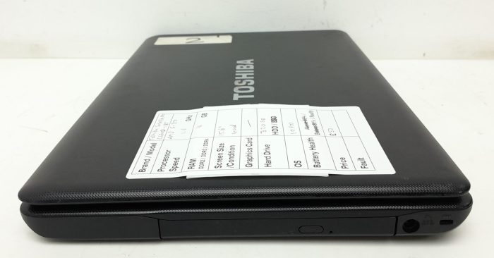 Toshiba Satellite Pro C660D-185 - AMD E-350 1.6GHz - 4GB Ram - 15.6" - 320GB HDD - Windows 10 Pro - Image 5