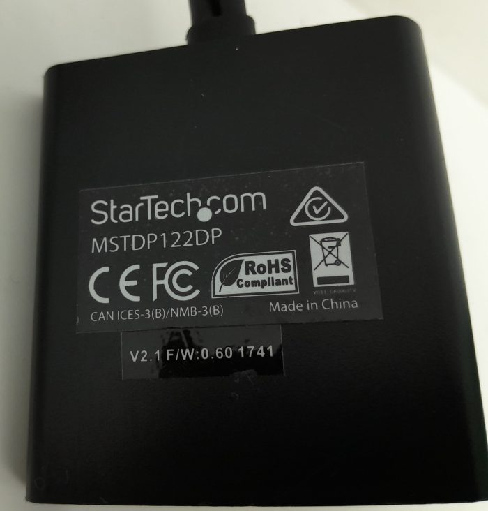 Startech.com MSTDP122DP Display Port to Display Port 2-Port Splitter - Image 3