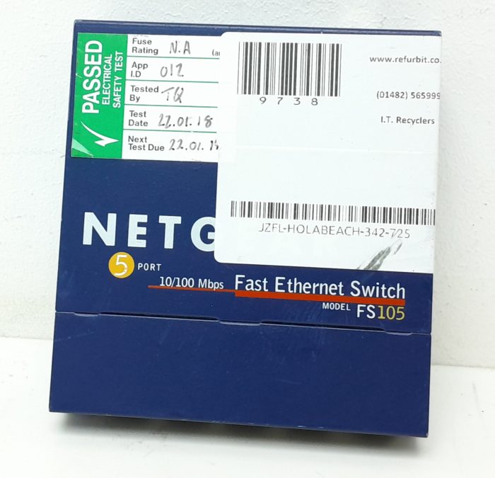 Netgear FS105 V2 ProSafe 5 Port 10/100 Fast Ethernet Switch - Image 5