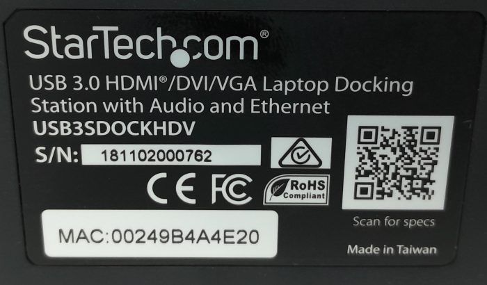 StarTech.Com USB3SDOCKHDV USB 3.0 HDMI/DVI/VGA Laptop Docking Station With Audio & Ethernet - Image 3