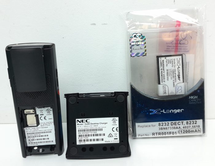 Joblot 17x Nec G266 DECT Handset, 12x GX66 Desktop Charger & 6x Batteries - Image 4