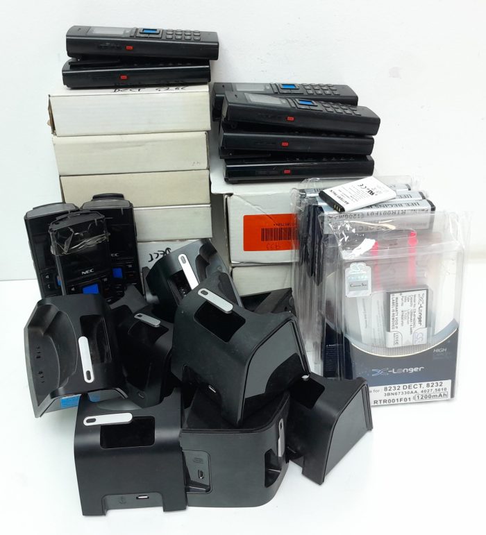 Joblot 17x Nec G266 DECT Handset, 12x GX66 Desktop Charger & 6x Batteries - Image 3