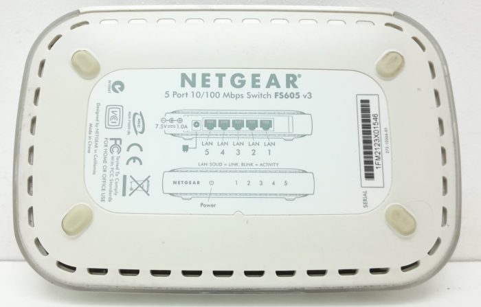 Netgear FS605 v3 5-Ports 10/100 Mbps Switch - Image 3