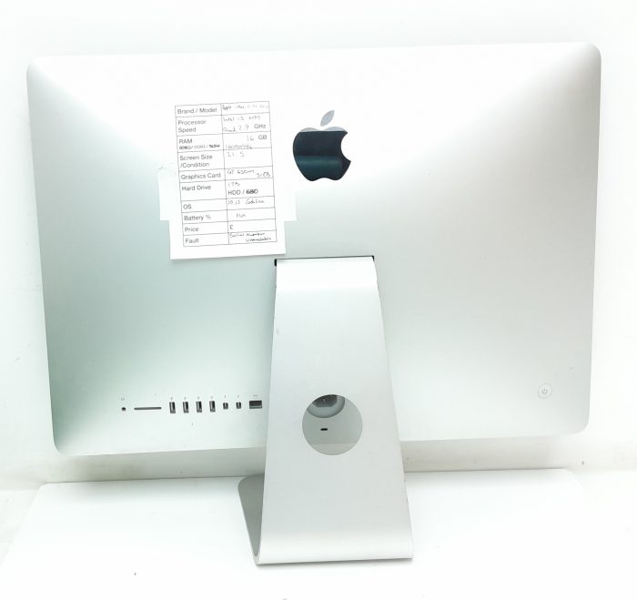 Apple iMac Late 2012 - Intel i5 34705 Quad 2.9GHz - 16GB - 21.5" - 1TB HDD - Catalina 10.15 - Image 4