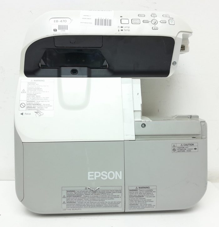 Epson EB-470 H456B HDMI VGA LCD Projector 1809 Lamp Hours Used - Image 5