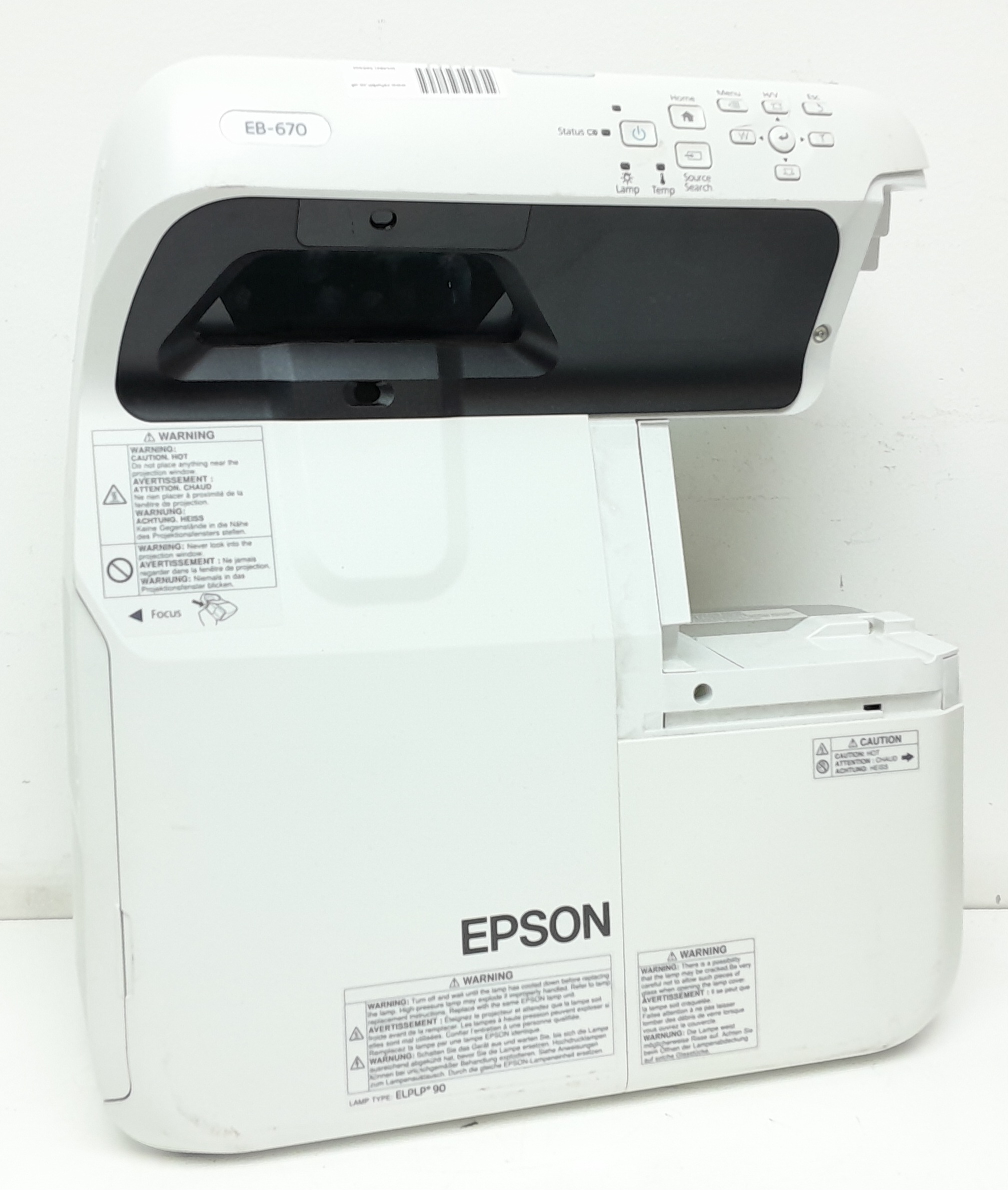 20240327_103048 Epson EB-670 H747B HDMI VGA LCD Projector 19 Lamp Hours Used - Image 1