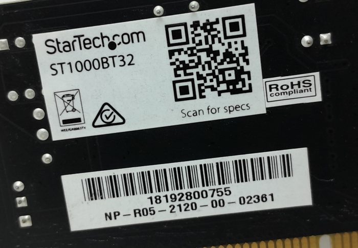 Joblot 2x Startech .com ST1000BT32 PCI Card - Image 3