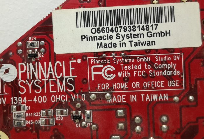 Pinnacle Systems DV 1394-400 Firewire Card - Image 3