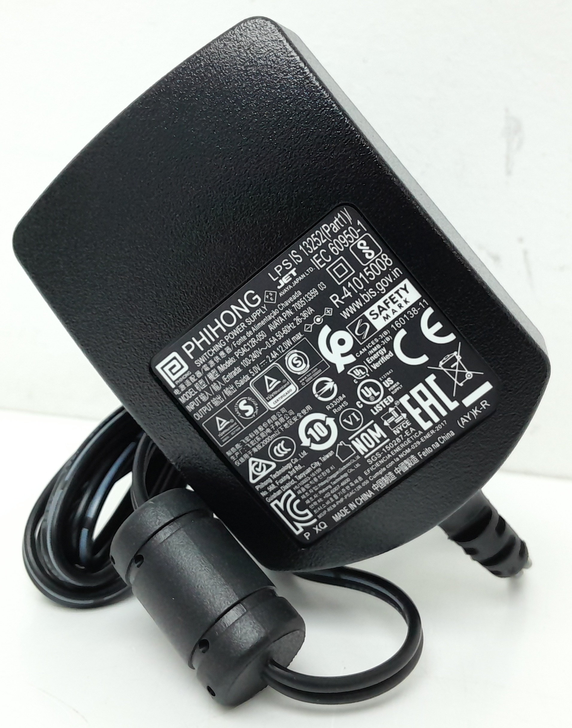 20240327_150331 Phihong PSAC12R-050 5v 2.4amps Switching Power Supply Adapter - Image 1