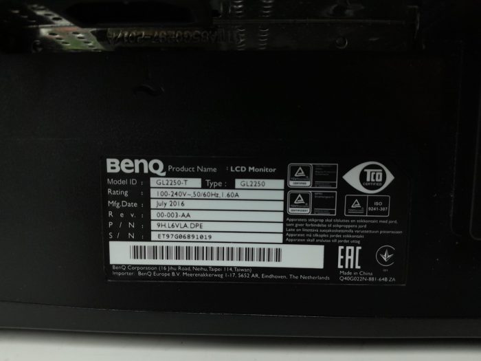 Benq GW2255 Senseye 3 LED GL2250-T 21.5" VGA DVI LCD Monitor - Image 3
