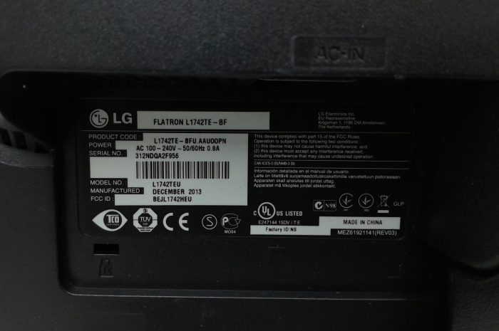 LG Flatron L1742TE-BF L1742TEU 17" DVI VGA Monitor - Image 3