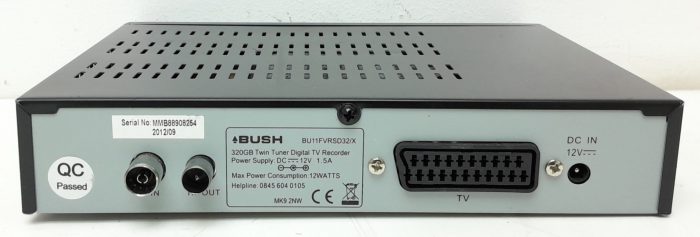 Bush BU11FVRSD32/X 320GB Twin Tuner Digital TV Recorder - Image 4