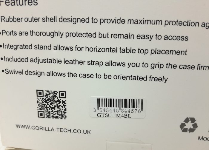 Gorilla Tech GTSU-1M4BL Tough Case For iPad Mini 4 - Image 3