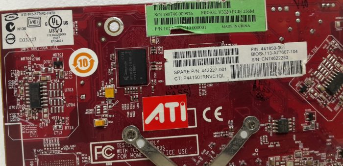 ATI FIREGL V3350 109-A77631-10 PCIE 256M Card - Image 3