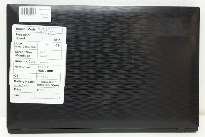 RM Education Notebook 320 W255EU - i3-2350M 2.3GHz - 4GB RAM - 15.6" - 160GB HDD - Windows 10 Home - Image 3