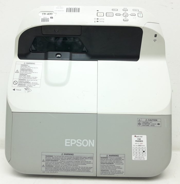 Epson EB-470 H456B HDMI VGA LCD Projector with 735 Lamp Hours Used - Image 6