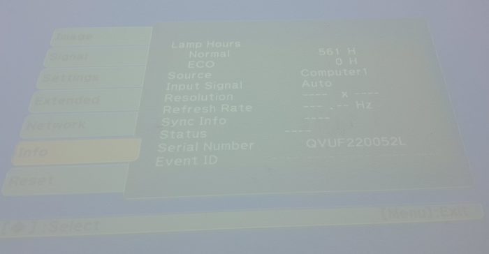 Epson EB-470 H456B HDMI VGA LCD Projector with 781 Lamp Hours Used - Image 2