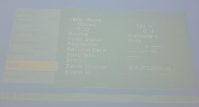Epson EB-470 H456B HDMI VGA LCD Projector with 761 Lamp Hours Used - Image 2