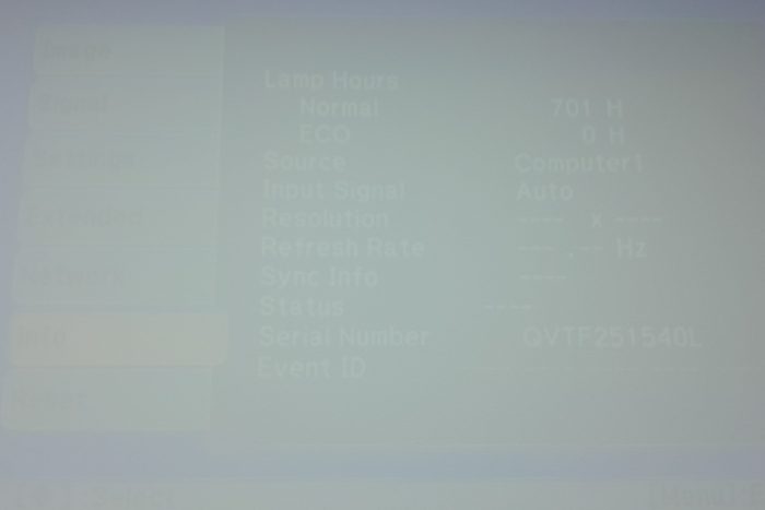 Epson EB-470 H456B HDMI VGA LCD Projector with 701 Lamp Hours Used - Image 2