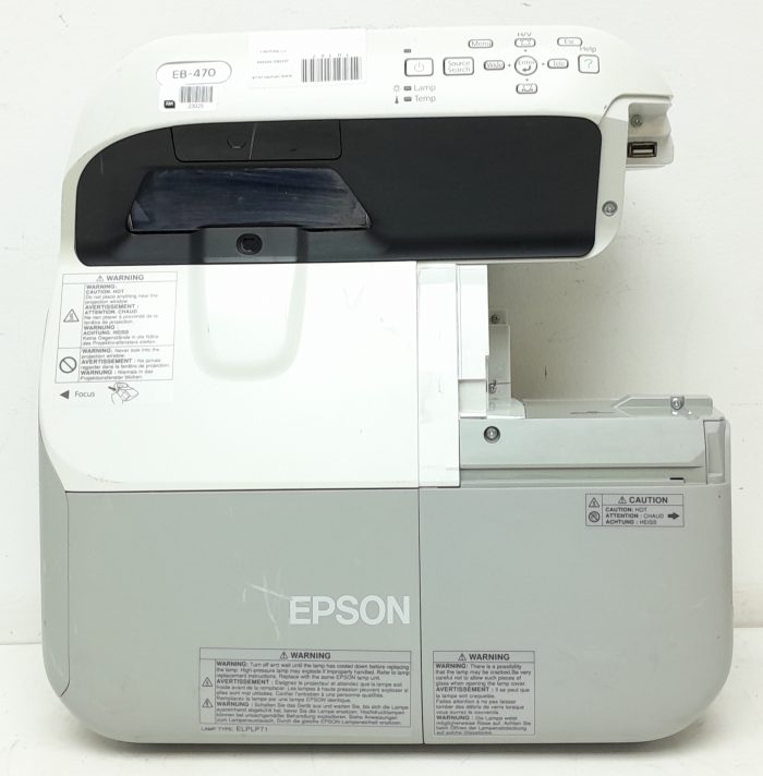Epson EB-470 H456B HDMI VGA LCD Projector with 701 Lamp Hours Used - Image 6