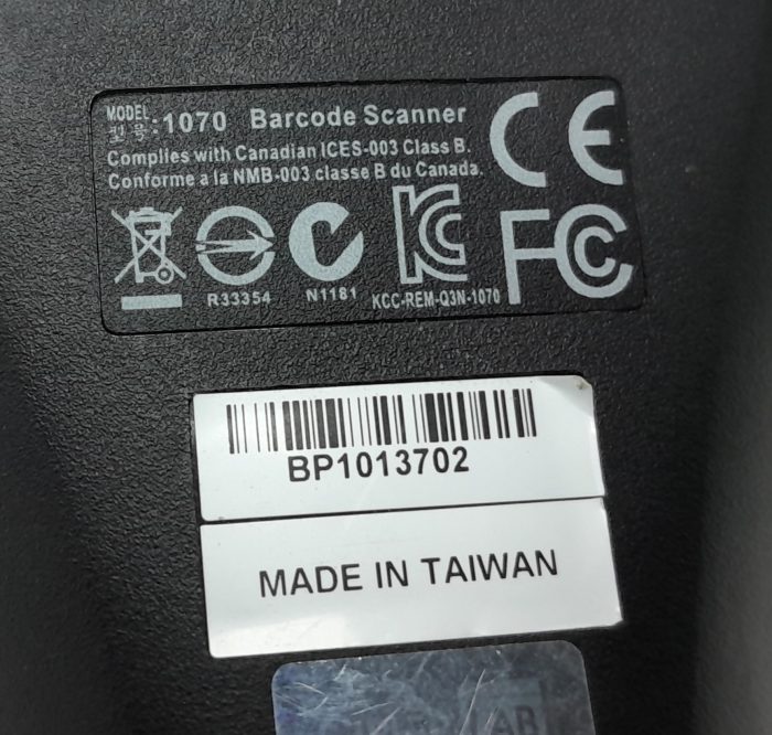 CipherLab 1070 USB Barcode Scanner - Image 3