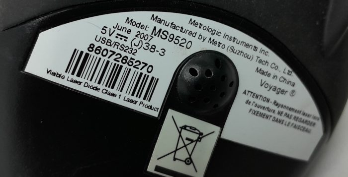Metrologic Voyager MS9520 USB Barcode Scanner - Image 3