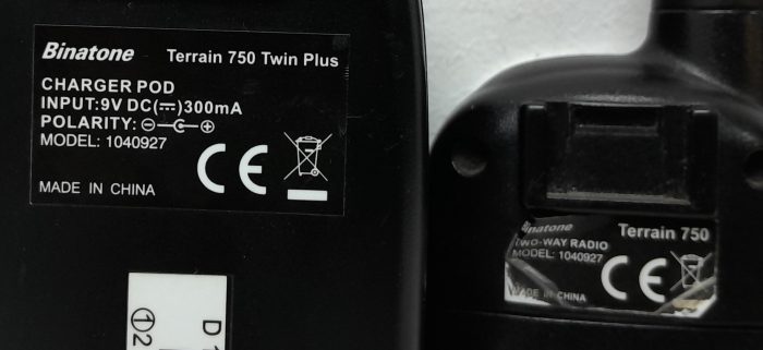 Binatone Terrain 750 1040927 Two Way Radio (Pair) & Charger Pod - Image 3