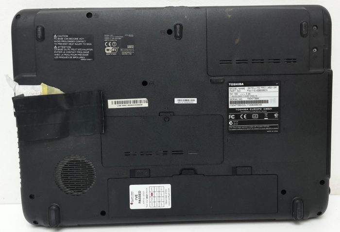 Toshiba Satellite Pro L450-13R - Celeron 900 2.2GHz - 2GB Ram - 15.6" - 250GB HDD - Windows 10 Home - Image 4