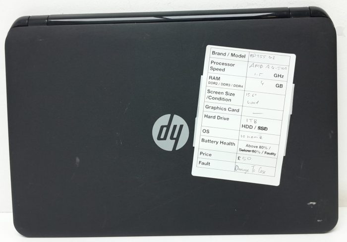 HP 255 G3 - AMD A4-5000 1.5GHz - 4GB RAM - 15.6" - 1TB HDD - Windows 10 Home - Image 3