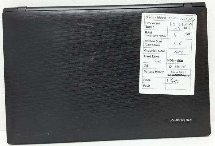 RM Education Notebook 320 W225EU - i3-2350M 2.3GHz - 4GB RAM - 15.6" - 240GB HDD - Windows 10 Home - Image 3