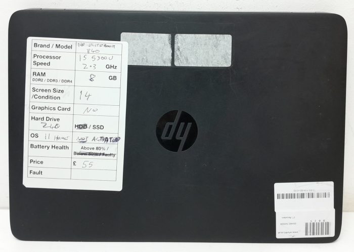 HP EliteBook 840 - i5-5300U 2.3GHz - 8GB - 14" - 240GB SSD - Windows 11 Home - Image 3