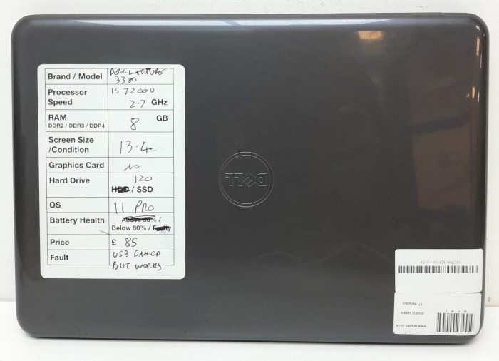 Dell Latitude 3380 - i5-7200U 2.7GHz - 8GB Ram - 13.4" - 120GB SSD - Windows 11 Pro - Image 2