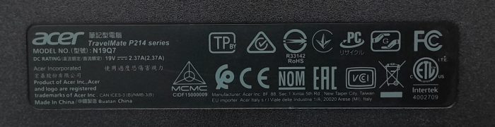 Acer TravelMate P214 Series N19Q7 - i3-10110U - Good Motherboard and Case - Image 2