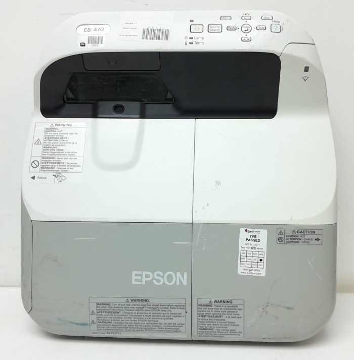 Epson EB-470 H456B HDMI VGA LCD Projector with 1390 Lamp Hours Used - Image 6