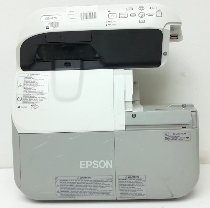 Epson EB-470 H456B HDMI VGA LCD Projector with 3205 Lamp Hours Used - Image 6