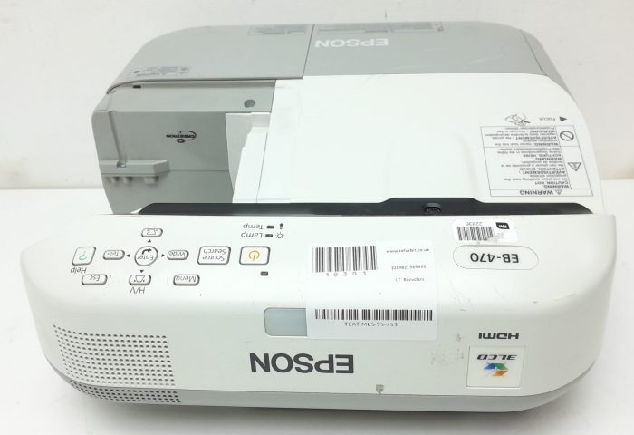 Epson EB-470 H456B HDMI VGA LCD Projector with 3205 Lamp Hours Used - Image 5