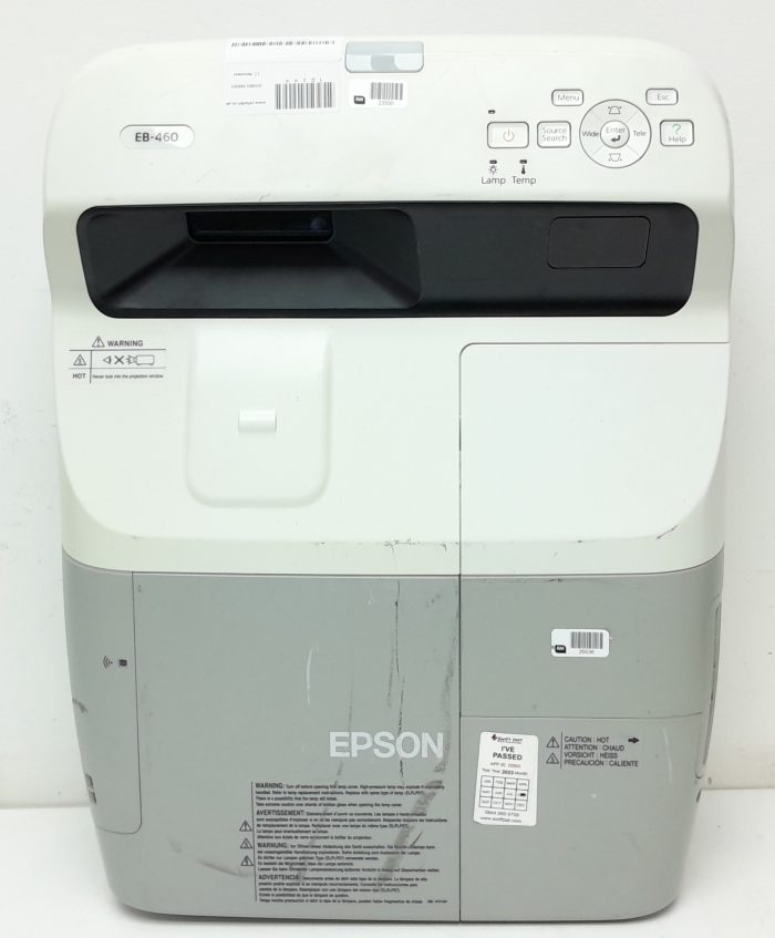Epson EB-460 H343B LCD Projector 752 Lamp Hours Used - Image 5